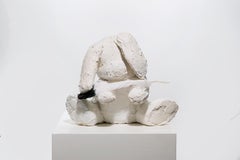 Sculpture of Bunny with feather: 'Bunny with Feather'