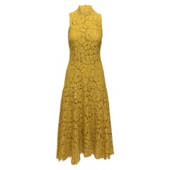 Ivy & Oak Yellow Lace Sleeveless Dress