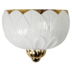 Ivy & Seed Wall Sconce in White and Gold (US)