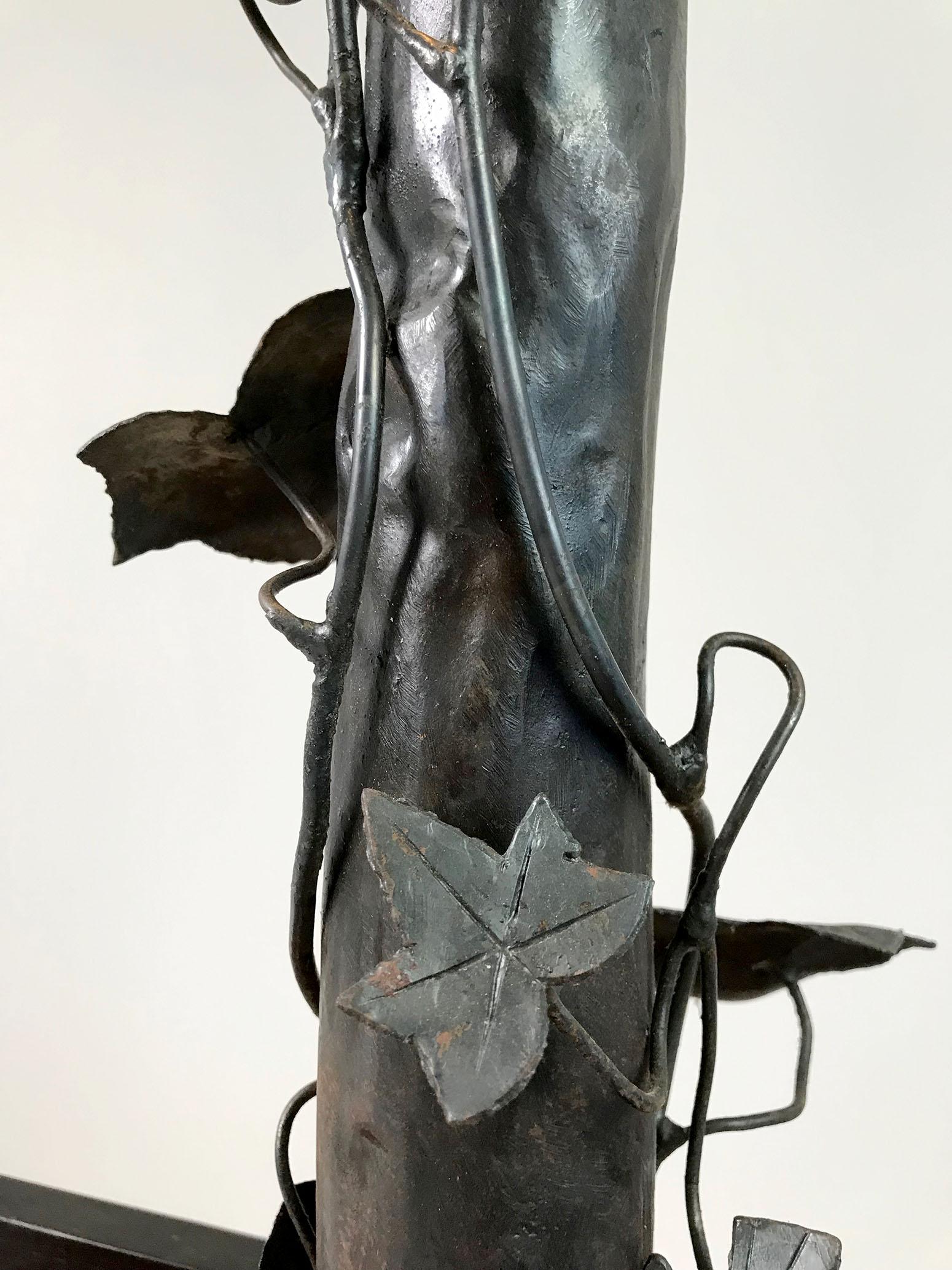 Albero di edera, scultura luminosa in metallo, 1960 in vendita 4