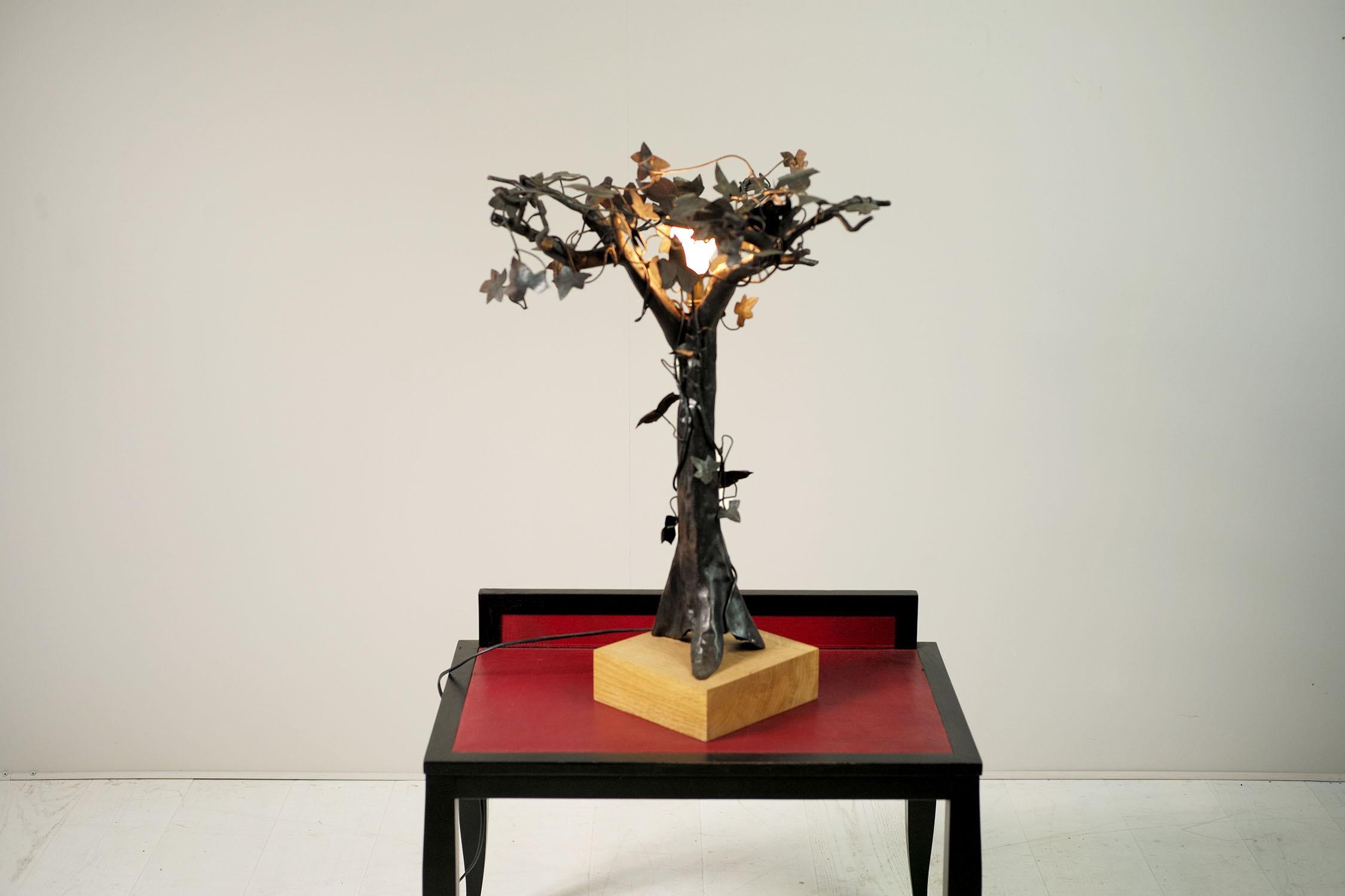 Albero di edera, scultura luminosa in metallo, 1960 in vendita 5