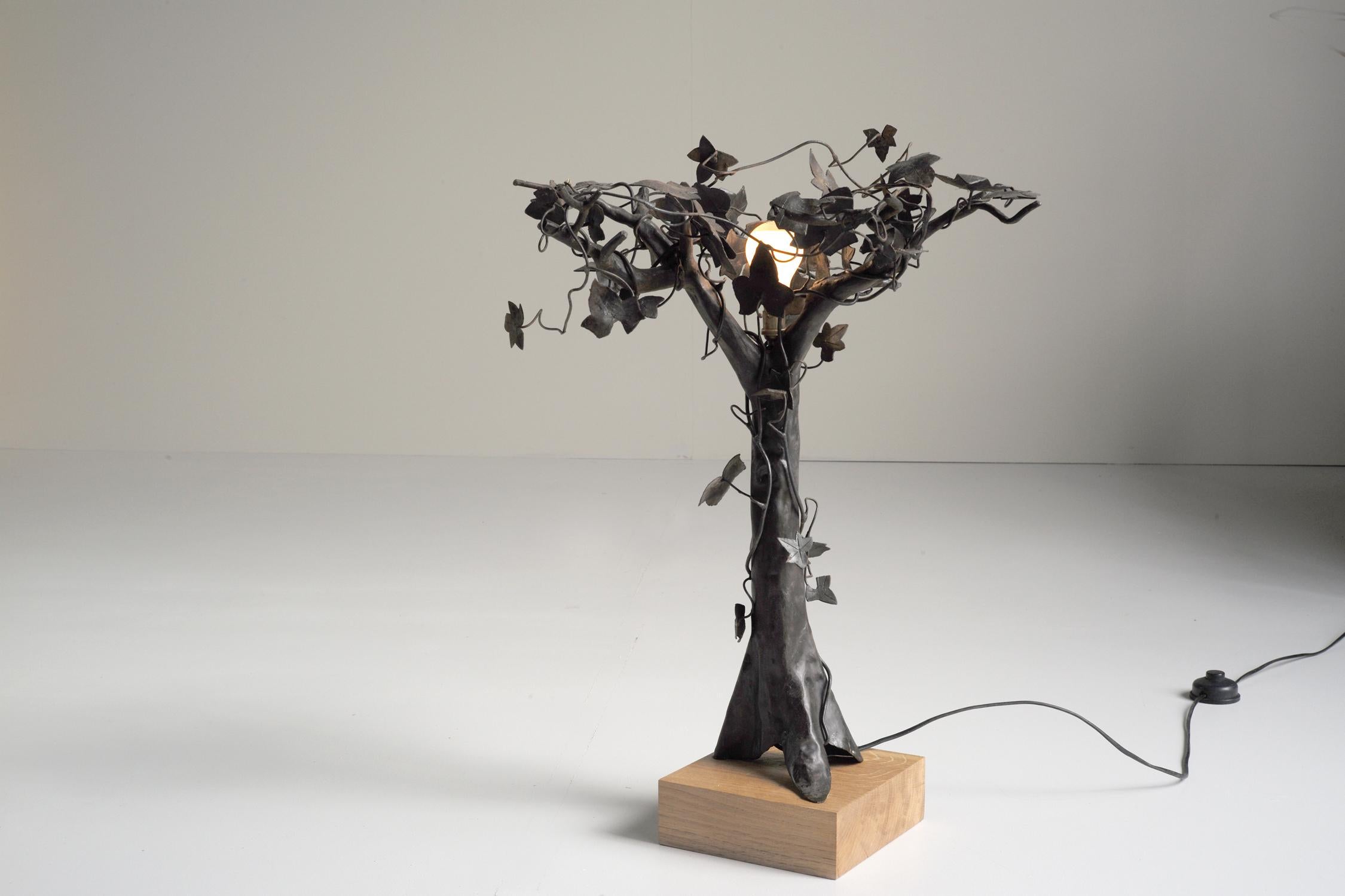 Albero di edera, scultura luminosa in metallo, 1960 in vendita 2