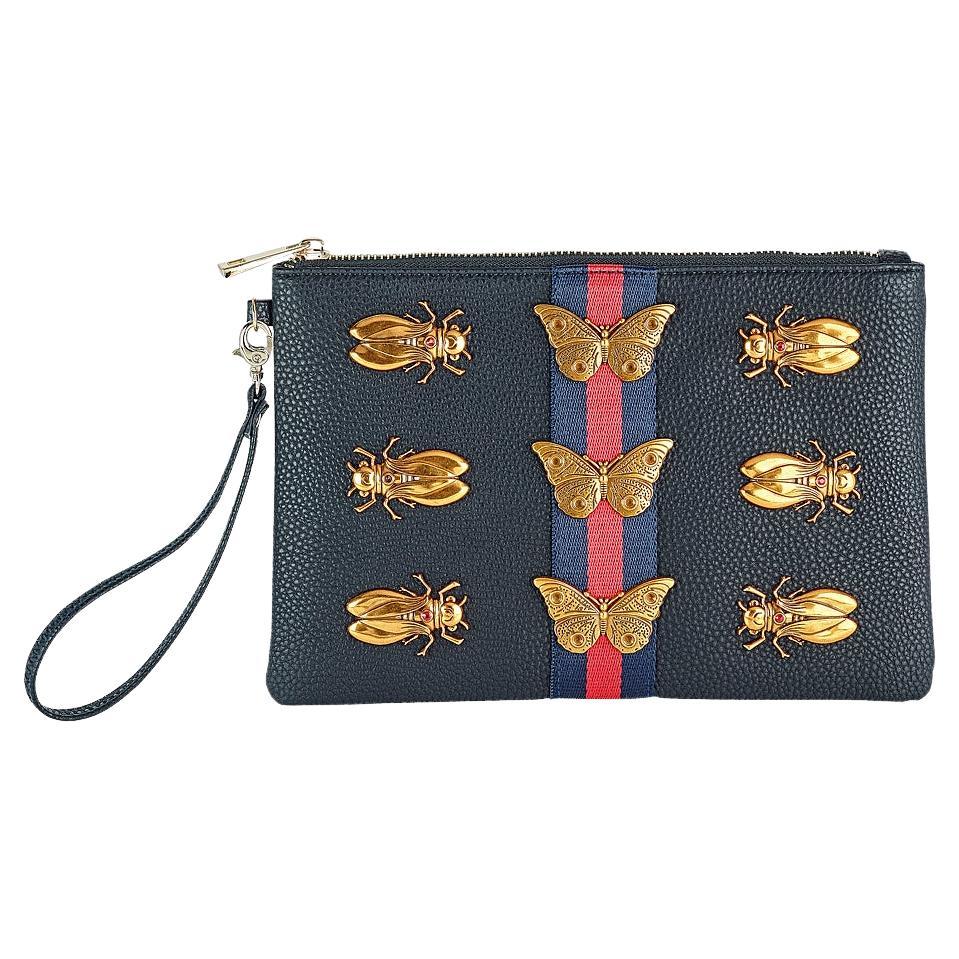 Ivy Wristlet Black Handbag For Sale