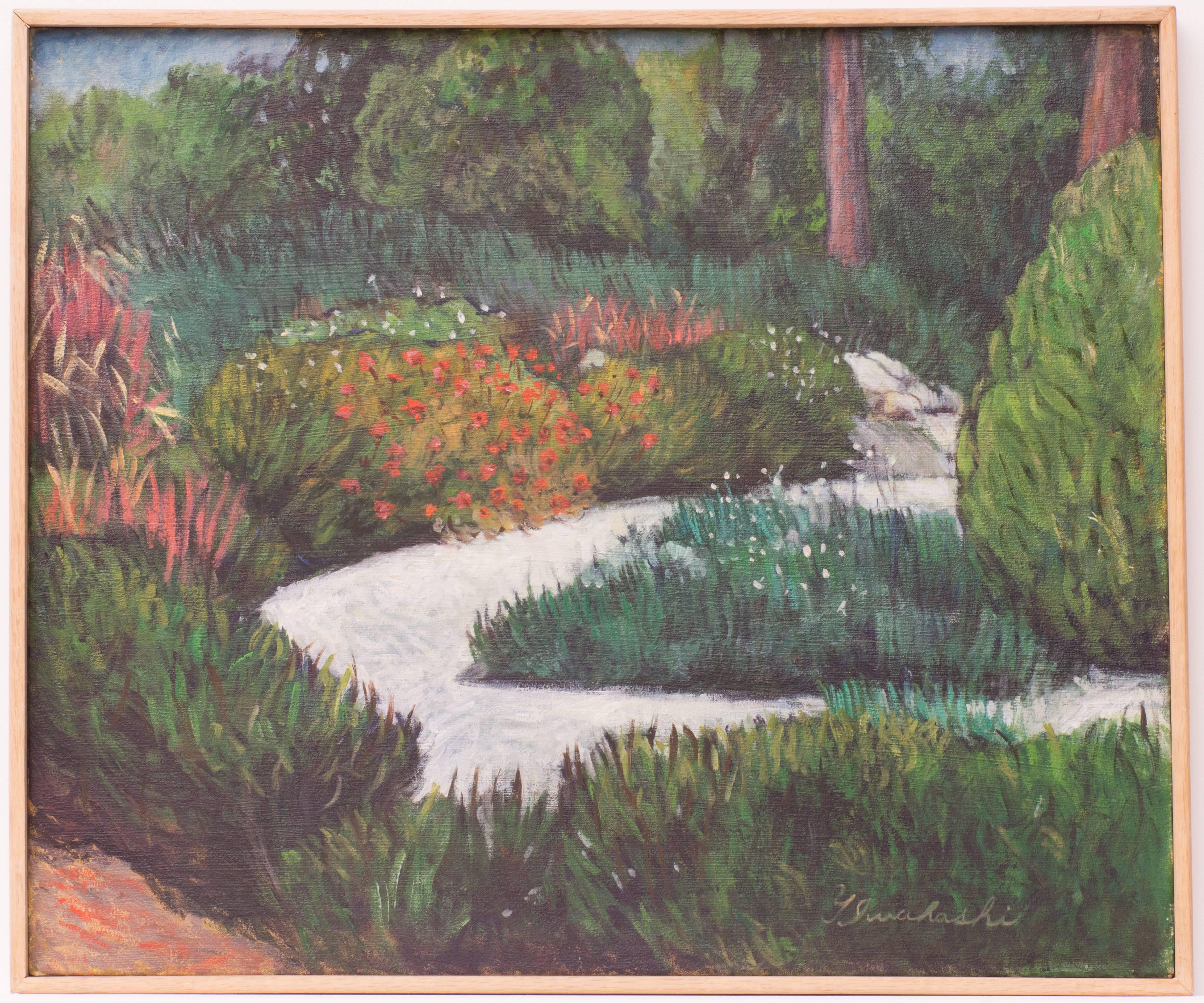 Iwahashi Landscape Painting - Herb Garden I