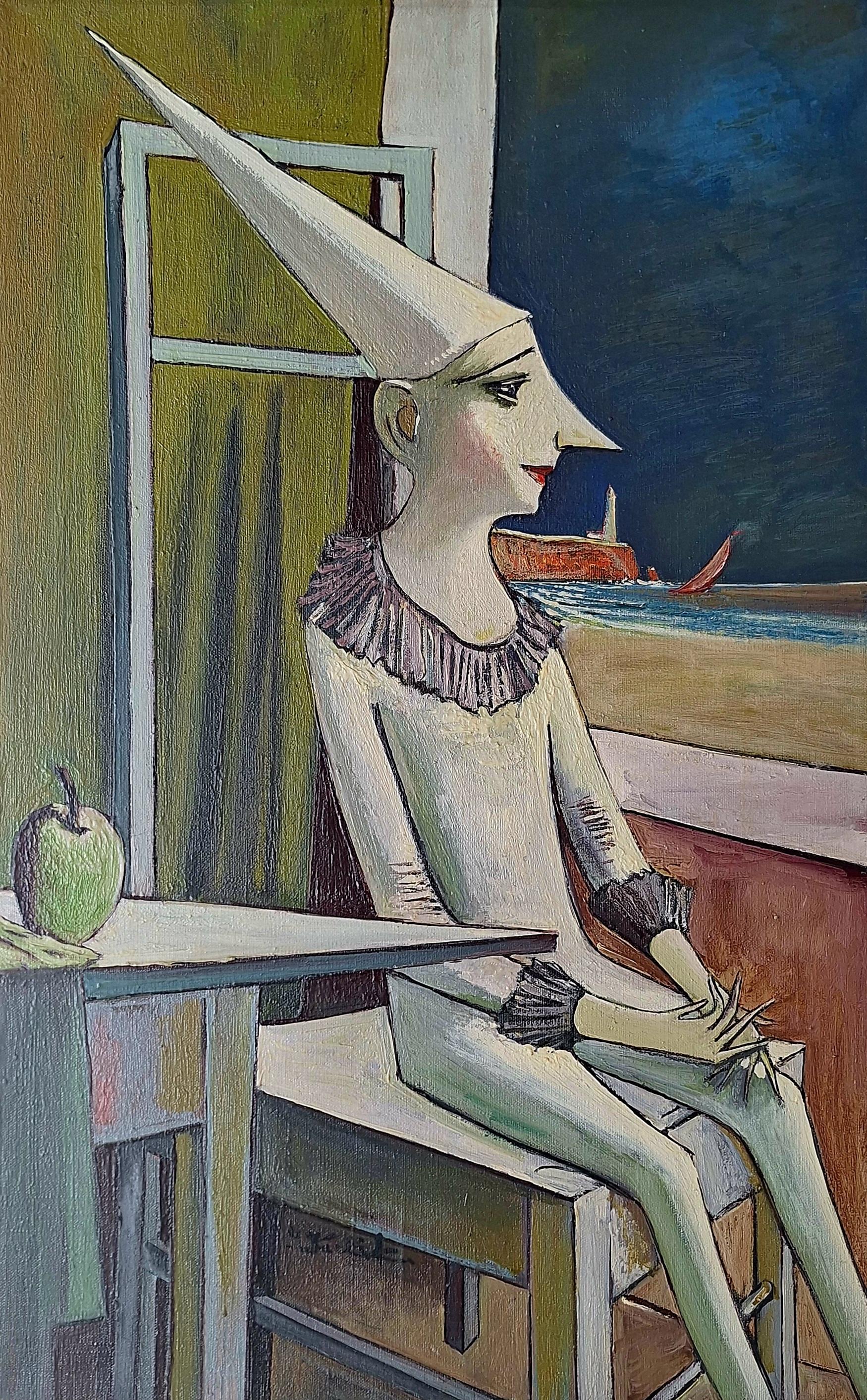Iwan Kulik Figurative Painting - Alex. Figurative Oil Painting, Surrealist, European art