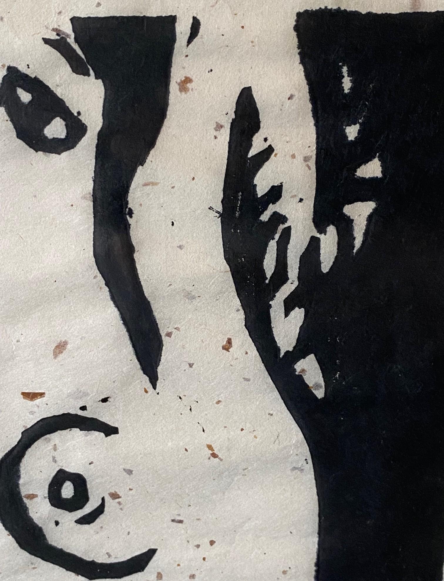 Iwao Akiyama Firmato Edizione Limitata. Stampa giapponese su blocco di legno di una dea nuda In condizioni buone in vendita a Studio City, CA