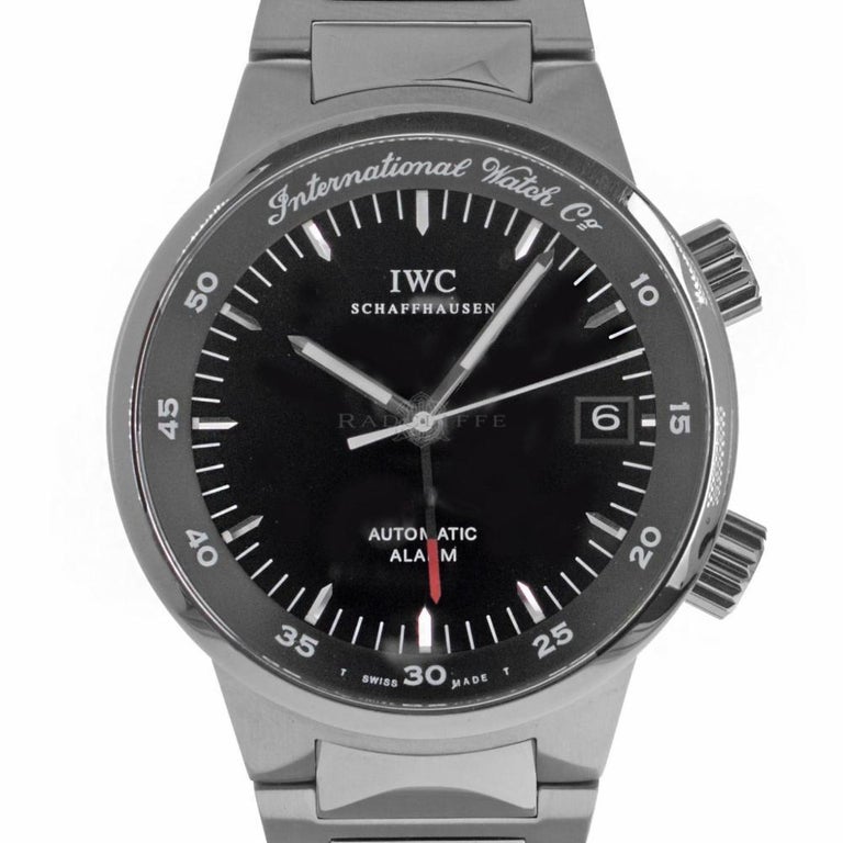 IWC 3537 GST Alarm IW3537 Black Dial Stainless Steel Swiss Automatic Watch  at 1stDibs | iwc gst alarm, iwc gst automatic alarm, iwc alarm watch