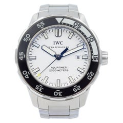 Used IWC Aquatimer 2000 Automatic IW356809 White Dial on Bracelet