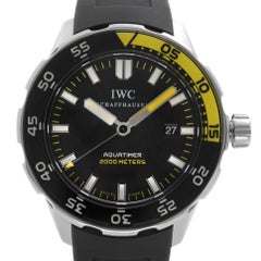 IWC Aquatimer 44 Stainless Steel Black Dial Automatic Mens Sport Watch IW356801