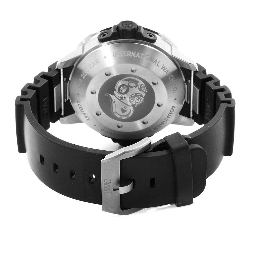 Men's IWC Aquatimer Automatic 2000 Titanium Men’s Watch IW358002 Unworn For Sale