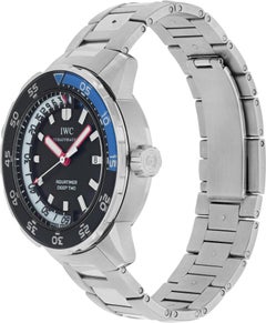 IWC Aquatimer Automatic Wristwatch w/ Black Dial and Depth Meter Ref IW354702
