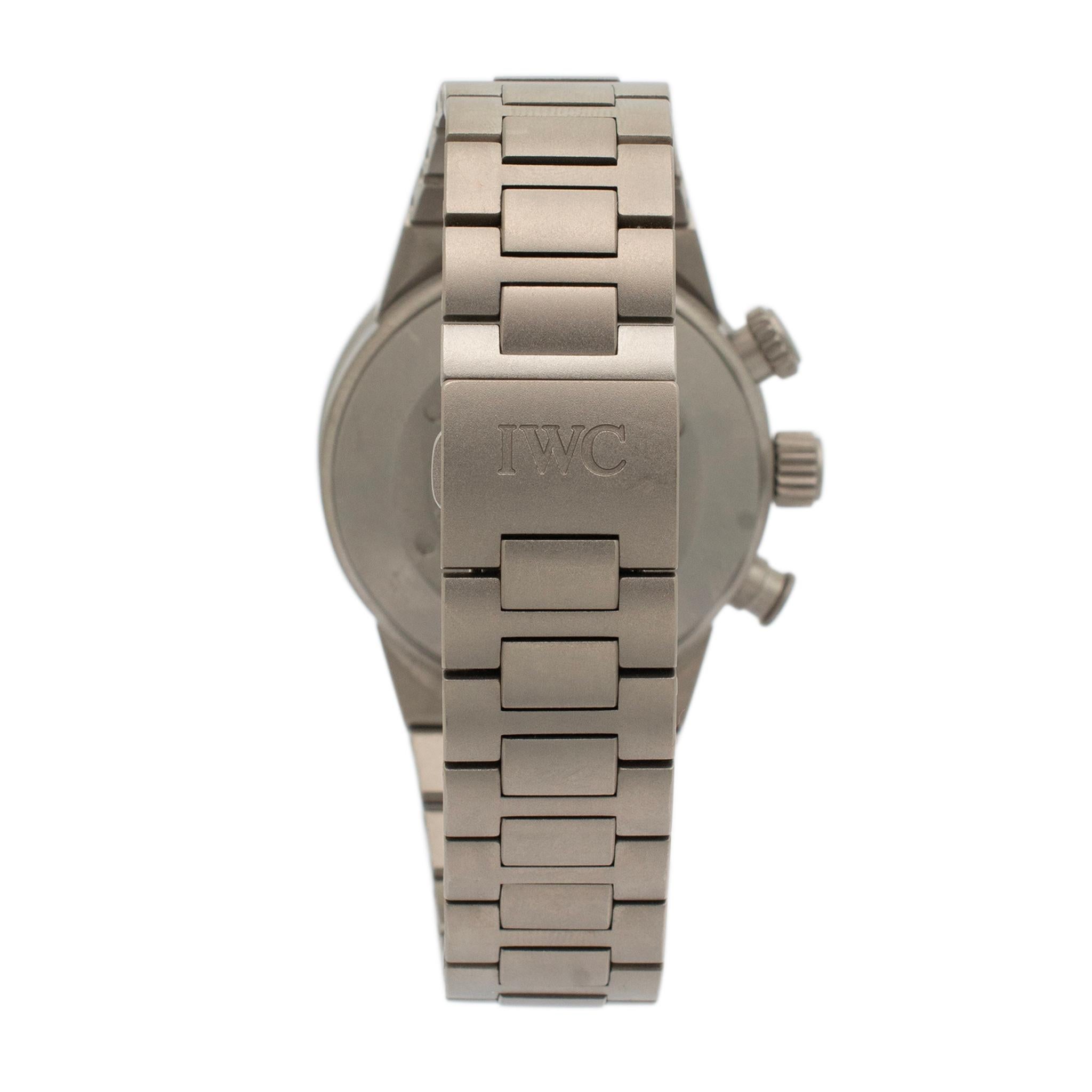 IWC Aquatimer Chronograph IW371903 42MM Titanium Men’s Watch In Excellent Condition In Houston, TX