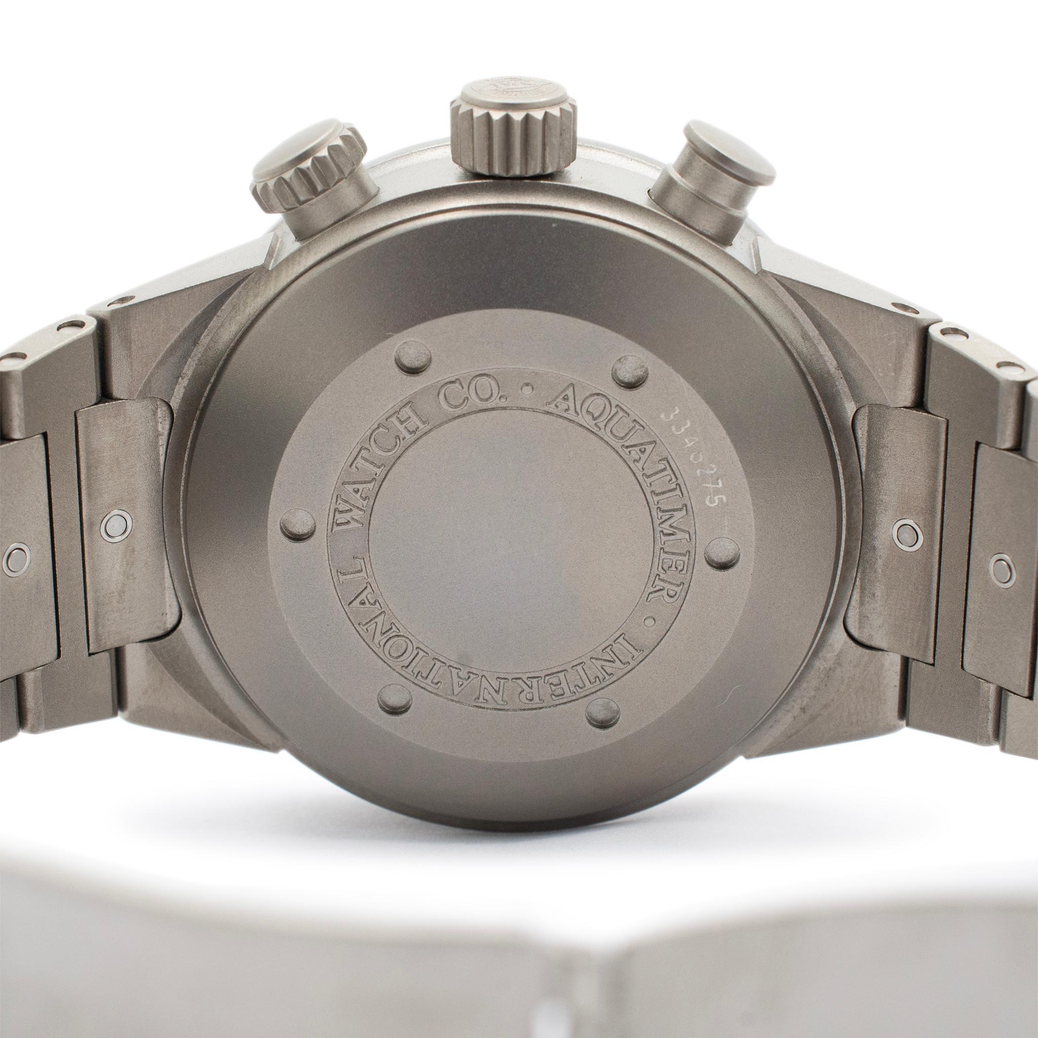Men's IWC Aquatimer Chronograph IW371903 42MM Titanium Men’s Watch
