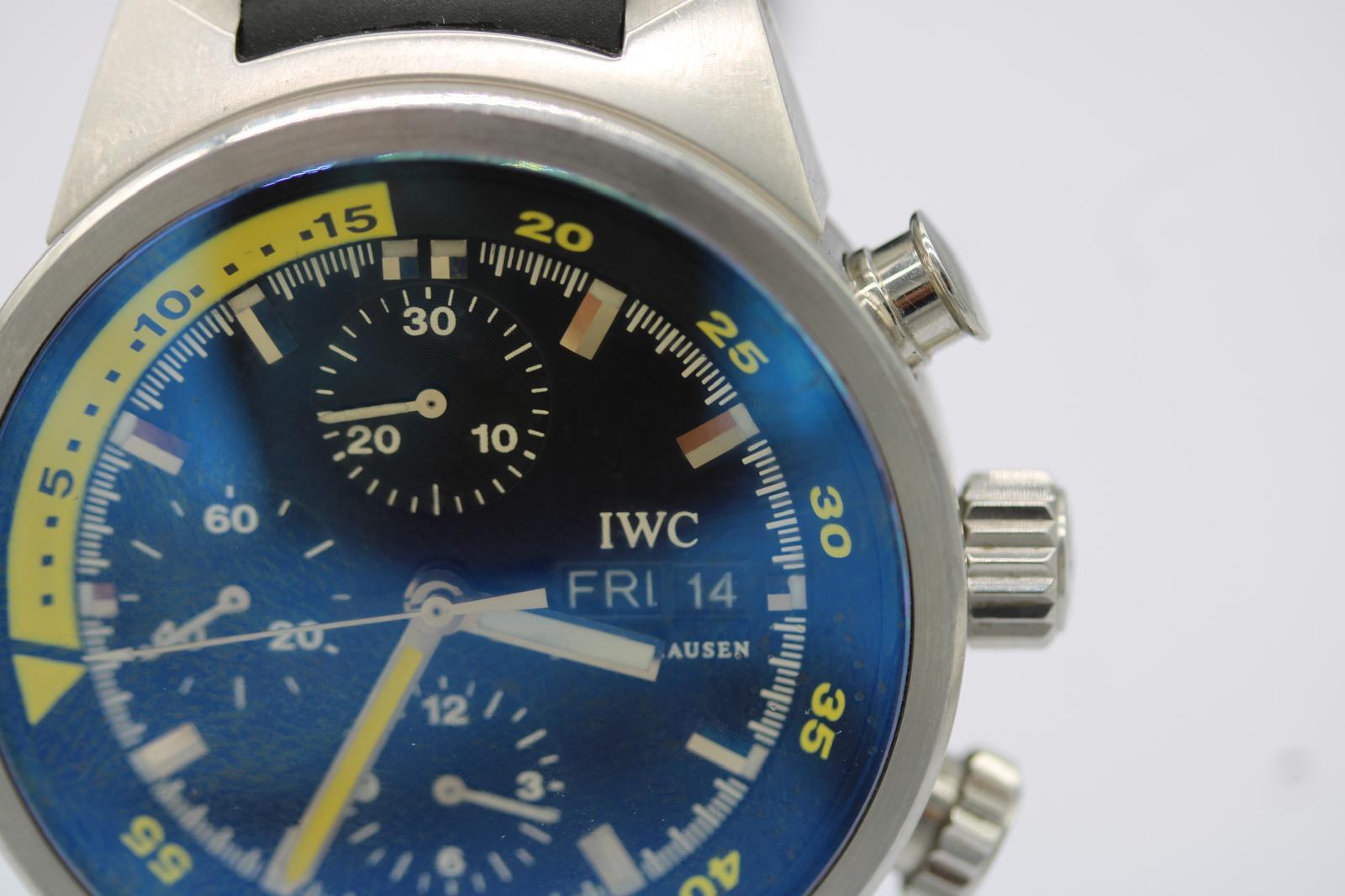 IWC Aquatimer Cronógrafo IW371918  Titanio  42mm Esfera Negra  Correa de caucho en Bueno estado para la venta en London, GB