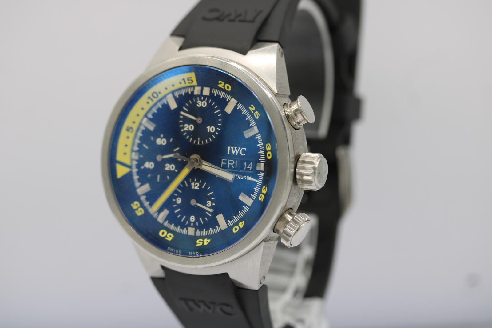 IWC Aquatimer Cronógrafo IW371918  Titanio  42mm Esfera Negra  Correa de caucho en venta 1