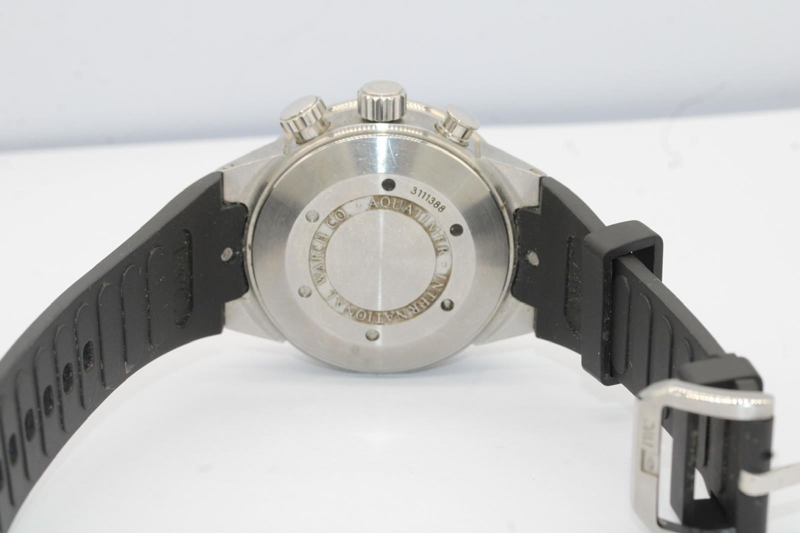 IWC Aquatimer Cronógrafo IW371918  Titanio  42mm Esfera Negra  Correa de caucho en venta 3