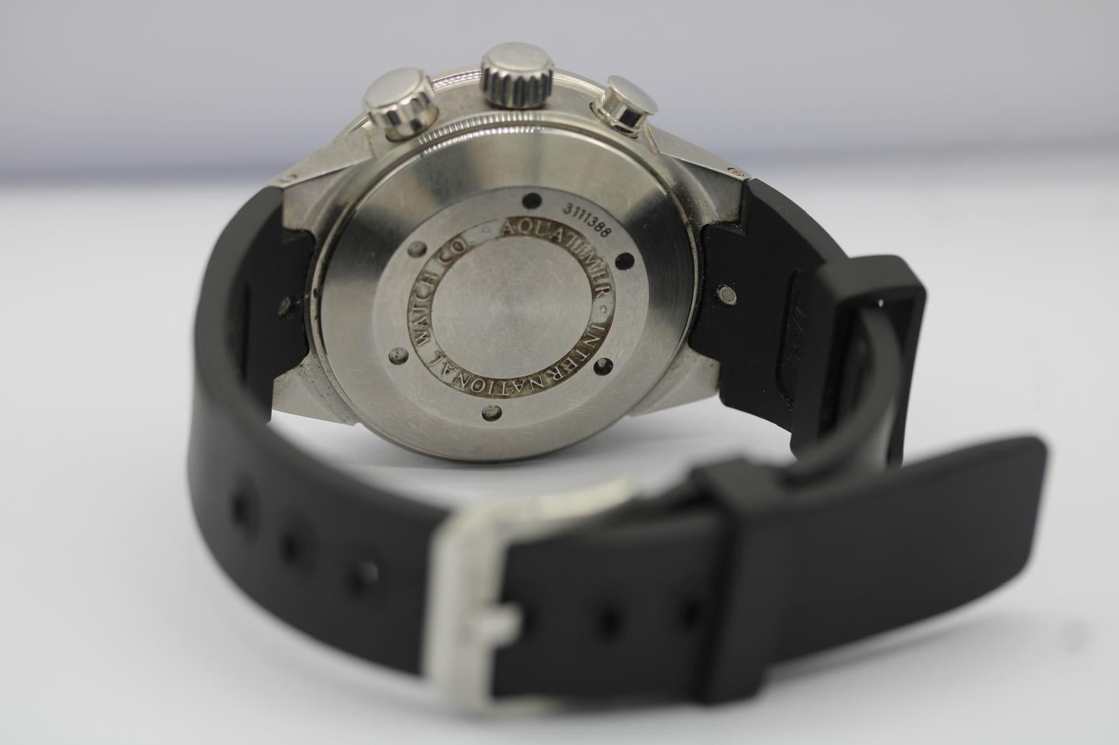 IWC Aquatimer Cronógrafo IW371918  Titanio  42mm Esfera Negra  Correa de caucho en venta 4