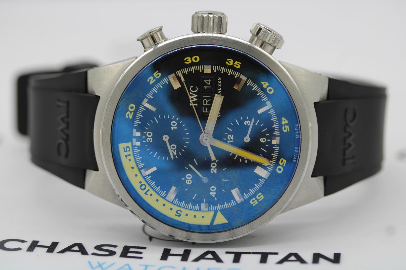 IWC Aquatimer Cronógrafo IW371918  Titanio  42mm Esfera Negra  Correa de caucho en venta 5