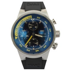 IWC Aquatimer Chronograph IW371918  Titanium  42mm Black Dial  Rubber Strap