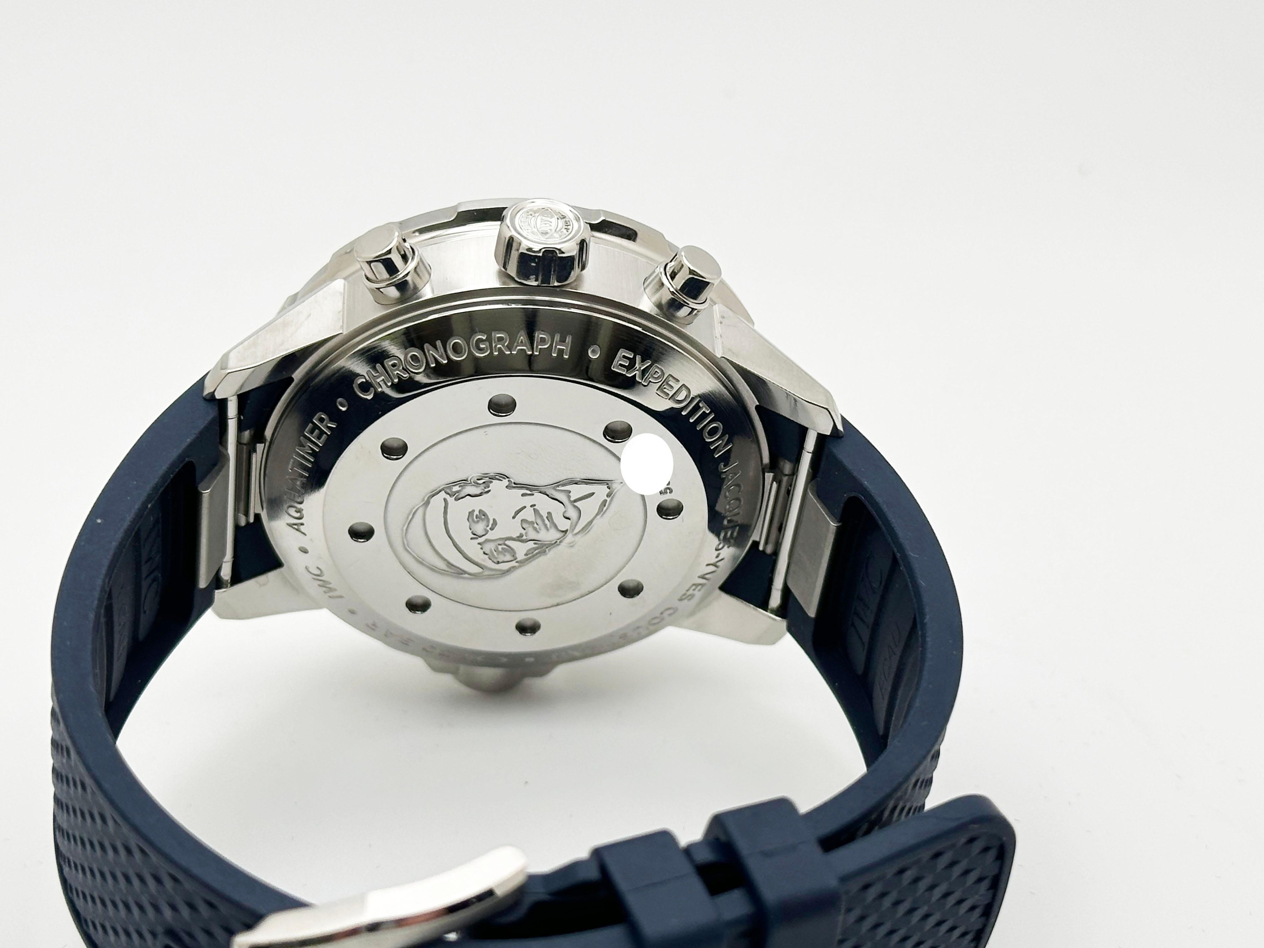 IWC Aquatimer Cronografo IW376805 Cinturino in gomma in acciaio inossidabile Scatola di carta 44mm in vendita 5