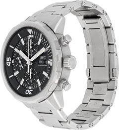 IWC Aquatimer Chronograph Steel Automatic Wristwatch w/ Black Dial Ref IW376804