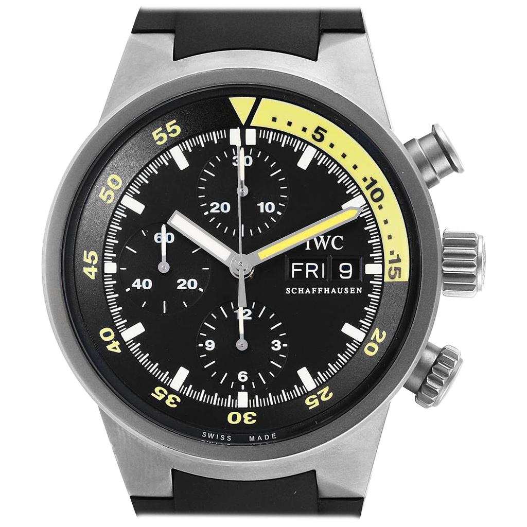 IWC Aquatimer GST Automatic Chronograph Day Date Men’s Watch IW371918 For Sale