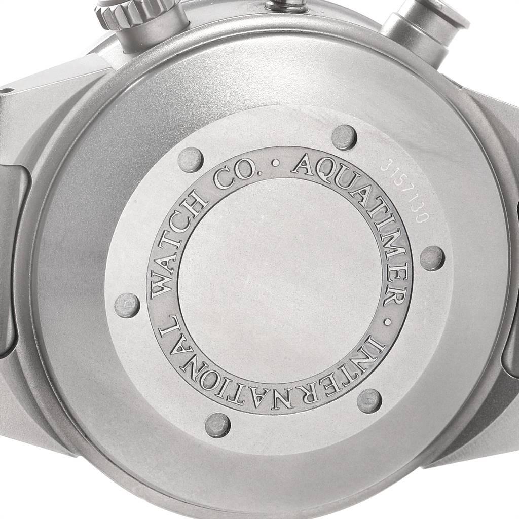 IWC Aquatimer GST Titanium Chronograph Day Date Men’s Watch IW371903 In Excellent Condition In Atlanta, GA