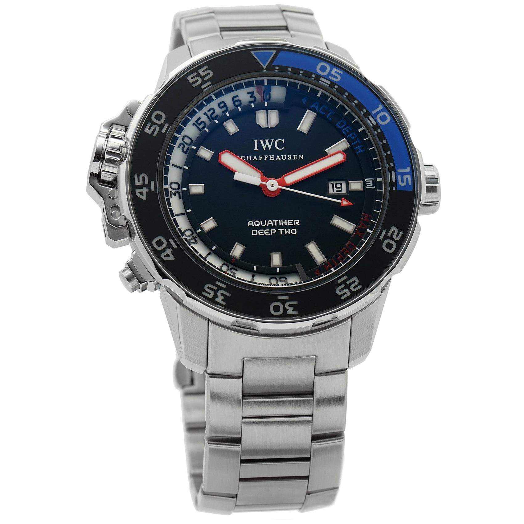 IWC Aquatimer IW354702, Black Dial, Certified and Warranty For Sale