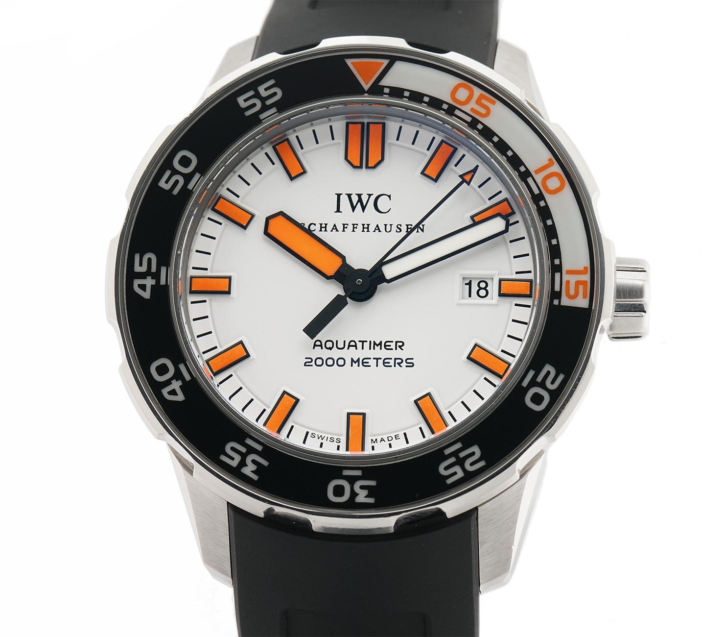 Contemporary IWC Aquatimer IW3568-07, White Dial, Certified and Warranty
