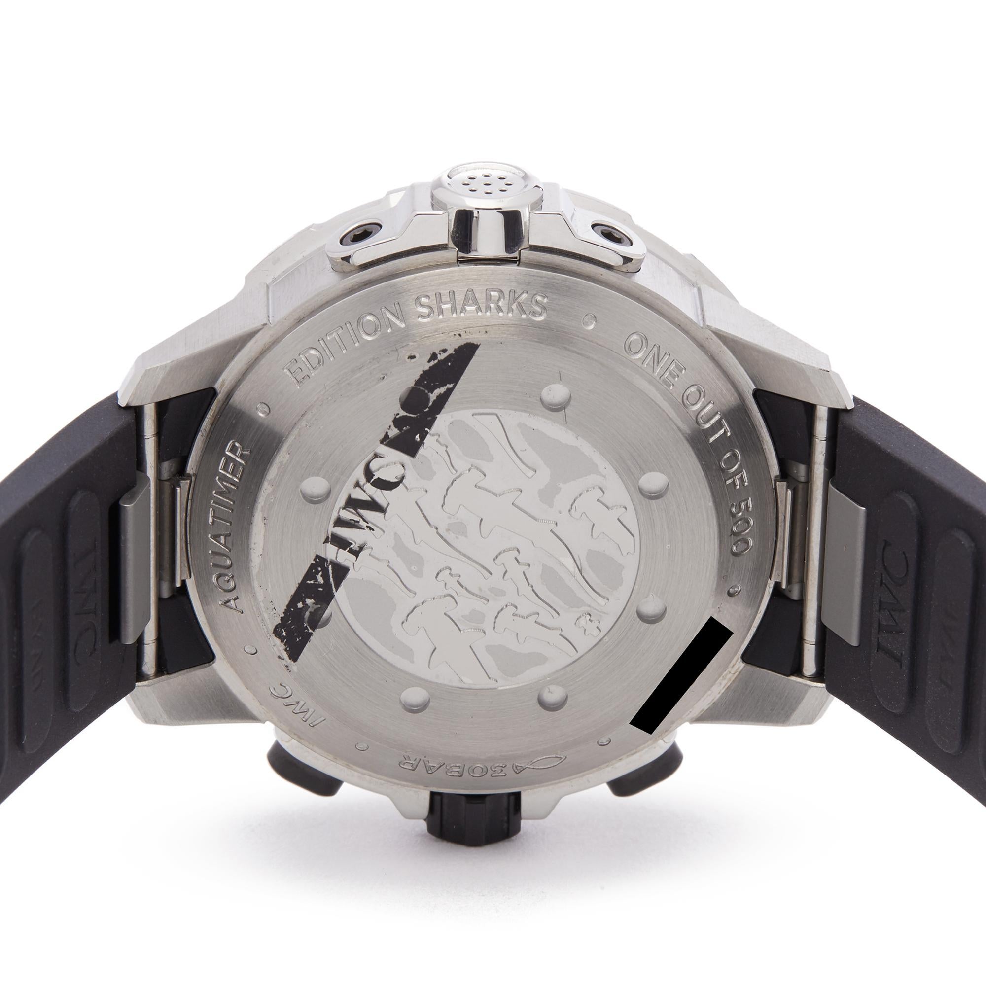 Women's or Men's IWC Aquatimer Shark Edition Stainless Steel IW379506 Wristwatch