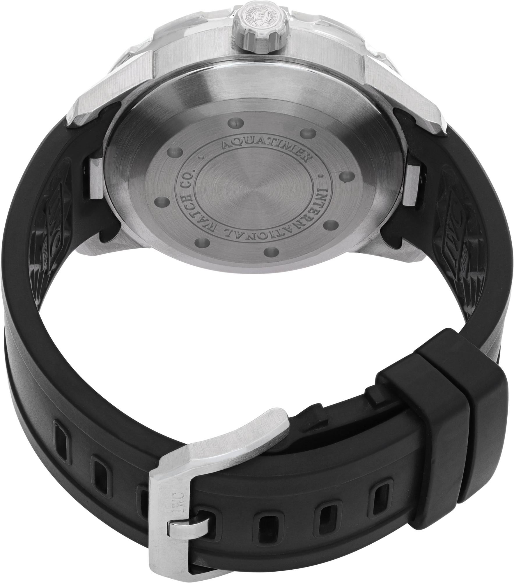 Uomo Orologio da polso automatico IWC Aquatimer in Steele con quadrante nero Ref IW356806 in vendita