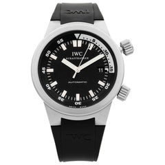 Used IWC Aquatimer Stainless Steel Black Dial Automatic Men's Watch IW3548-07