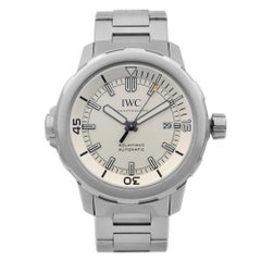 Used IWC Aquatimer Stainless Steel Silver Dial Automatic Men's Watch IW329004