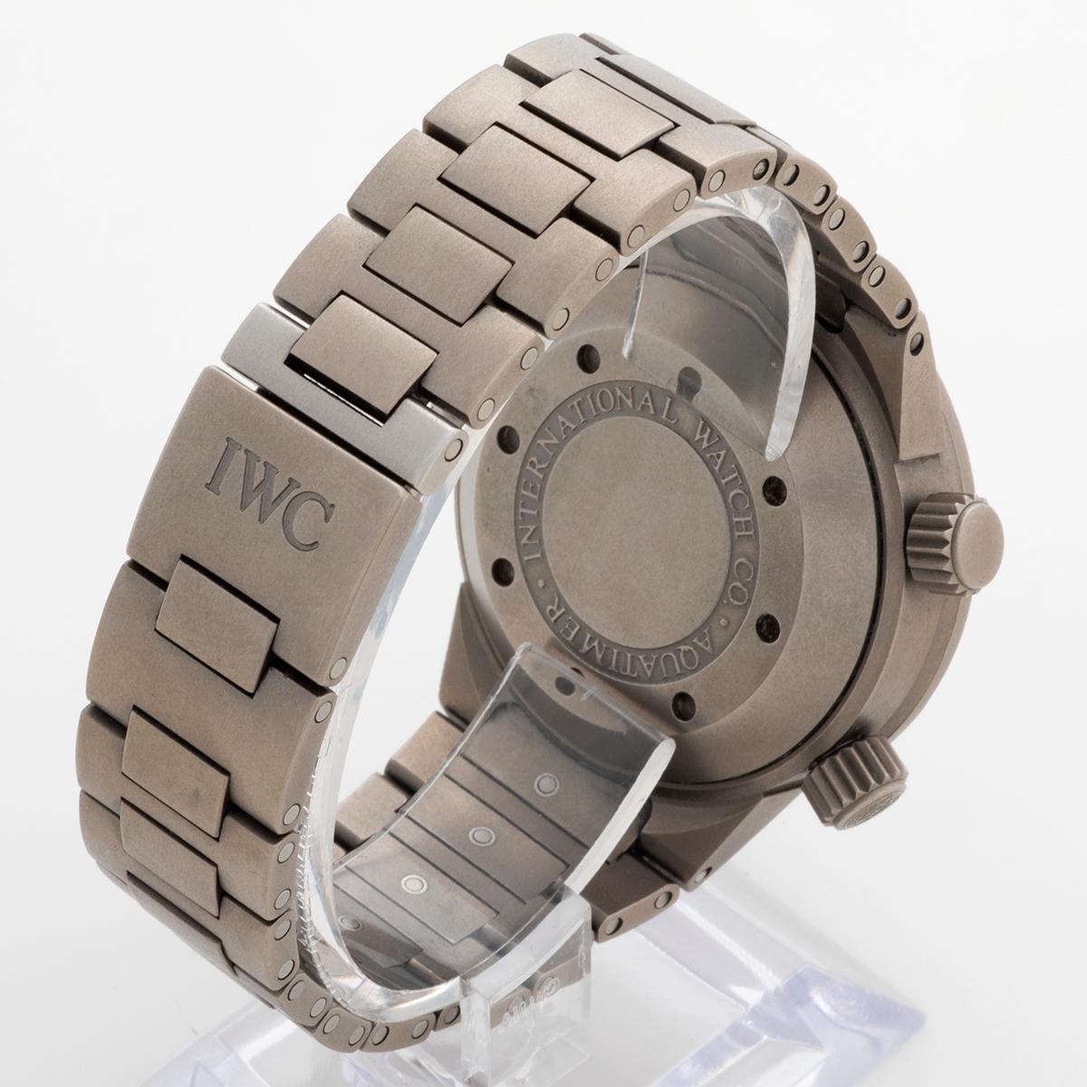 Women's or Men's IWC Aquatimer Wristwatch ref IW353803 . Titanium Case / Bracelet, Box & Papers.