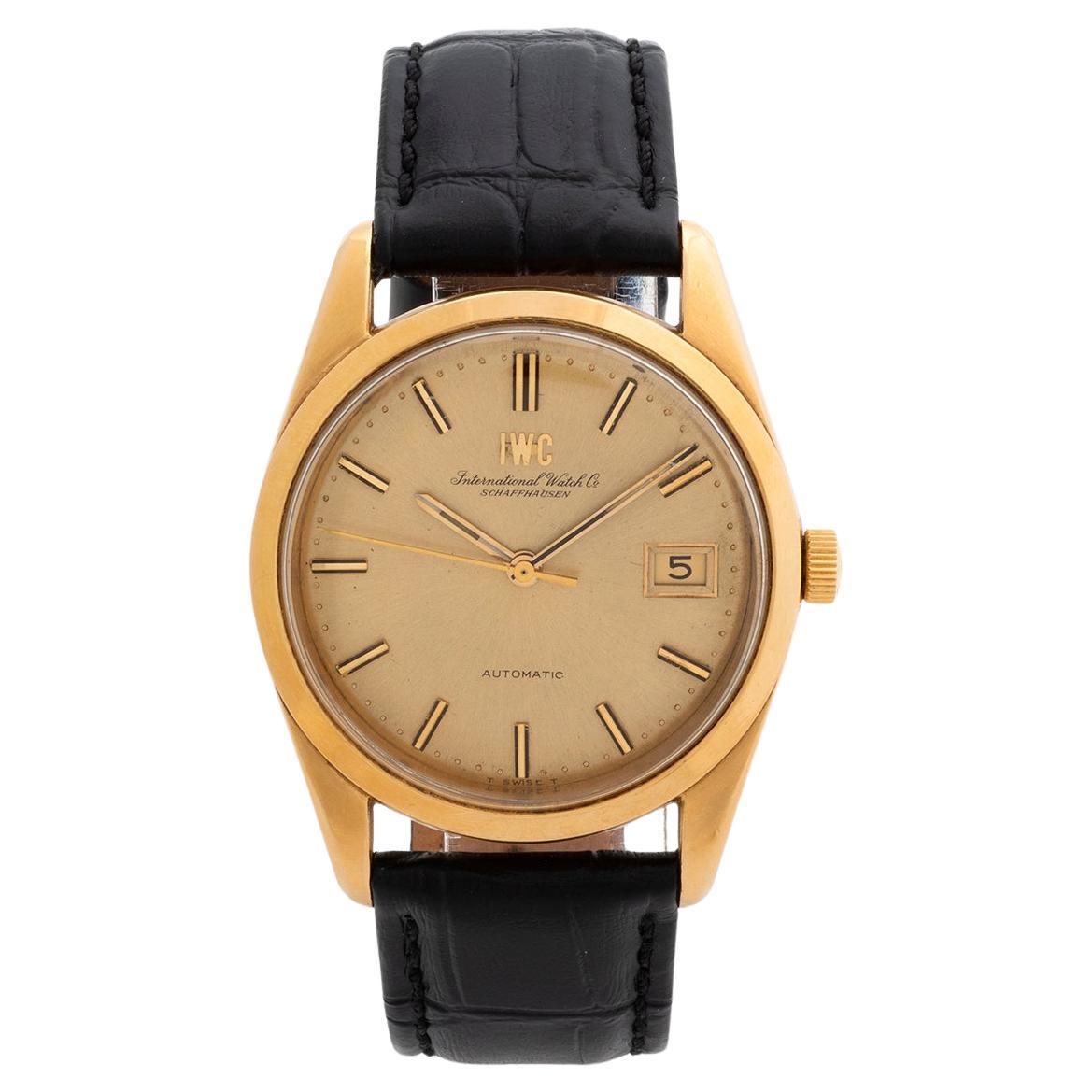 IWC Automatik- Datums-Armbanduhr „Jumbo“. Gelbgold. Circa 1970.