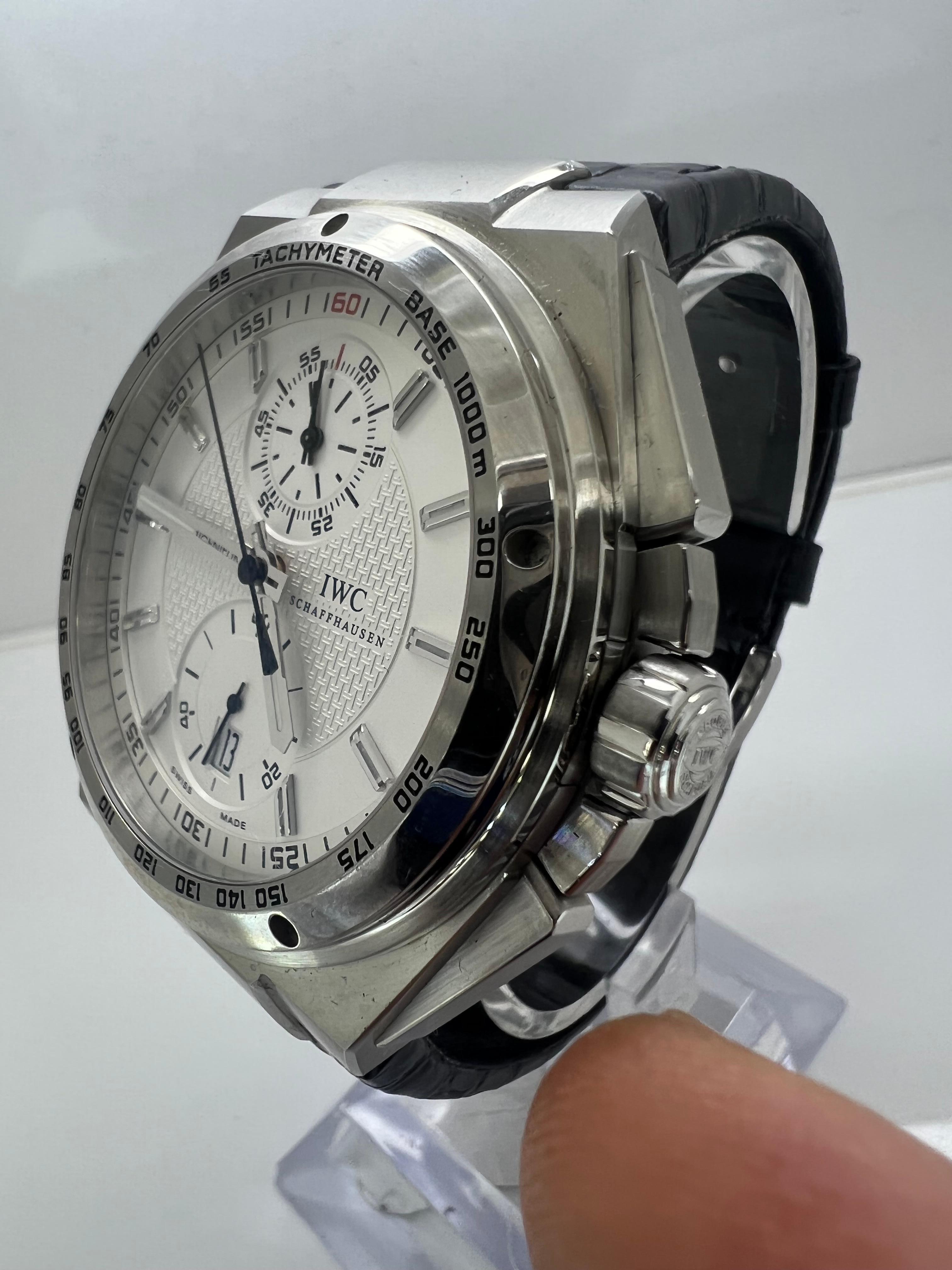 IWC Big Ingenieur Chronograph Automatic White Dial  Men's Watch 378405

Brand new unworn!!

complete set box papers tags

BRANDIWC
SERIES LABEL Big Ingenieur Pilot Chronograph
GENDER Men's
MODELIW378405
WATCH LABEL Swiss Made
MOVEMENT