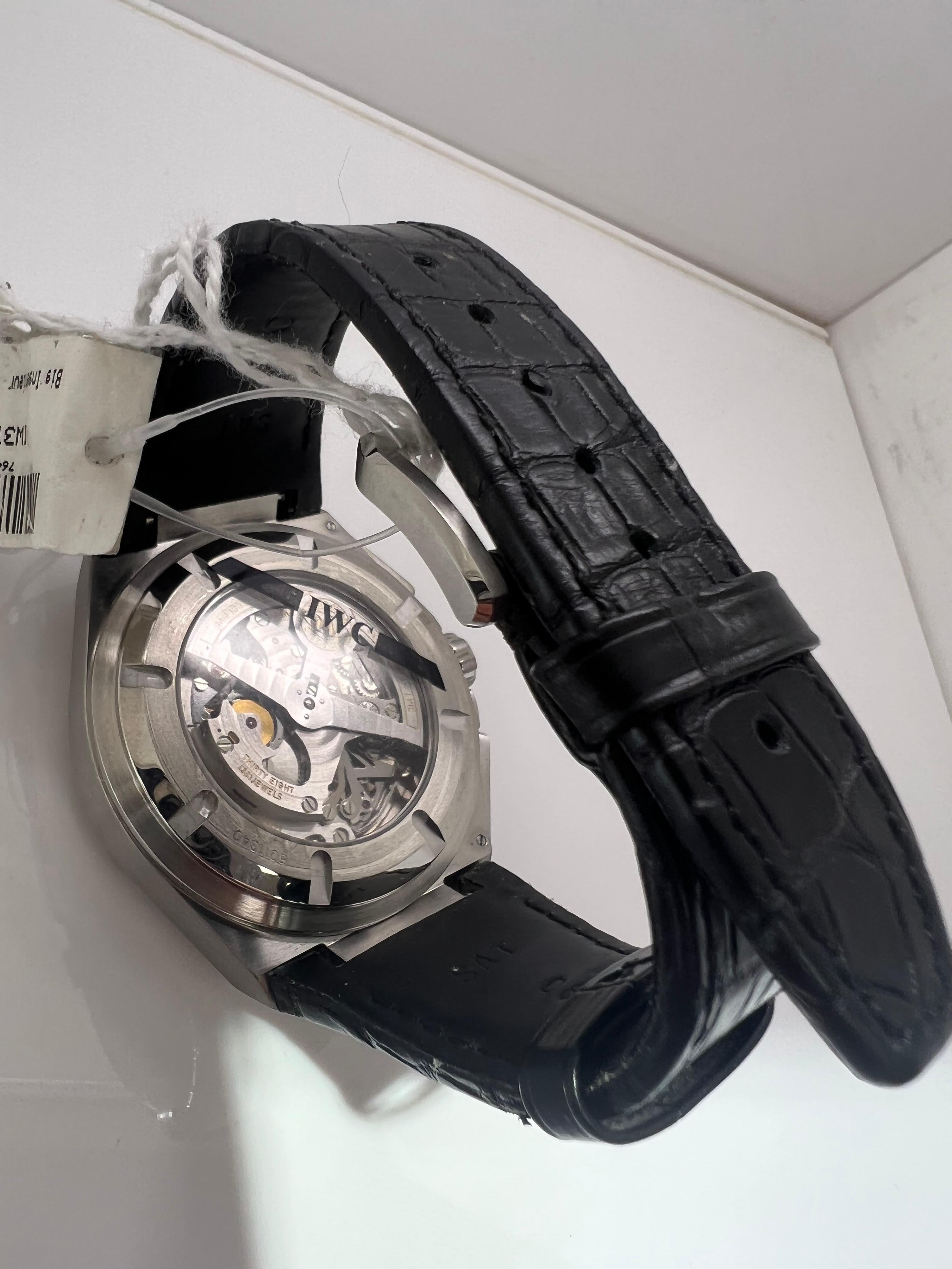 IWC, montre pour homme Big Ingenieur avec chronographe automatique et cadran blanc, 378405 Pour hommes en vente