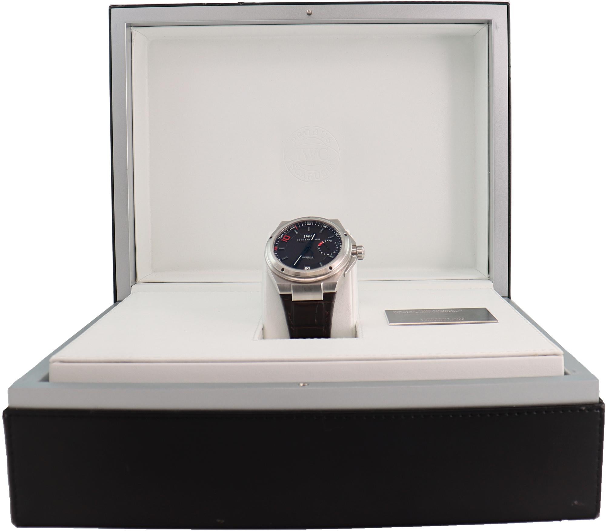 IWC Big Ingenieur Zinedine Zidane Limited Edition Steel Wristwatch Ref IW500508 For Sale 2