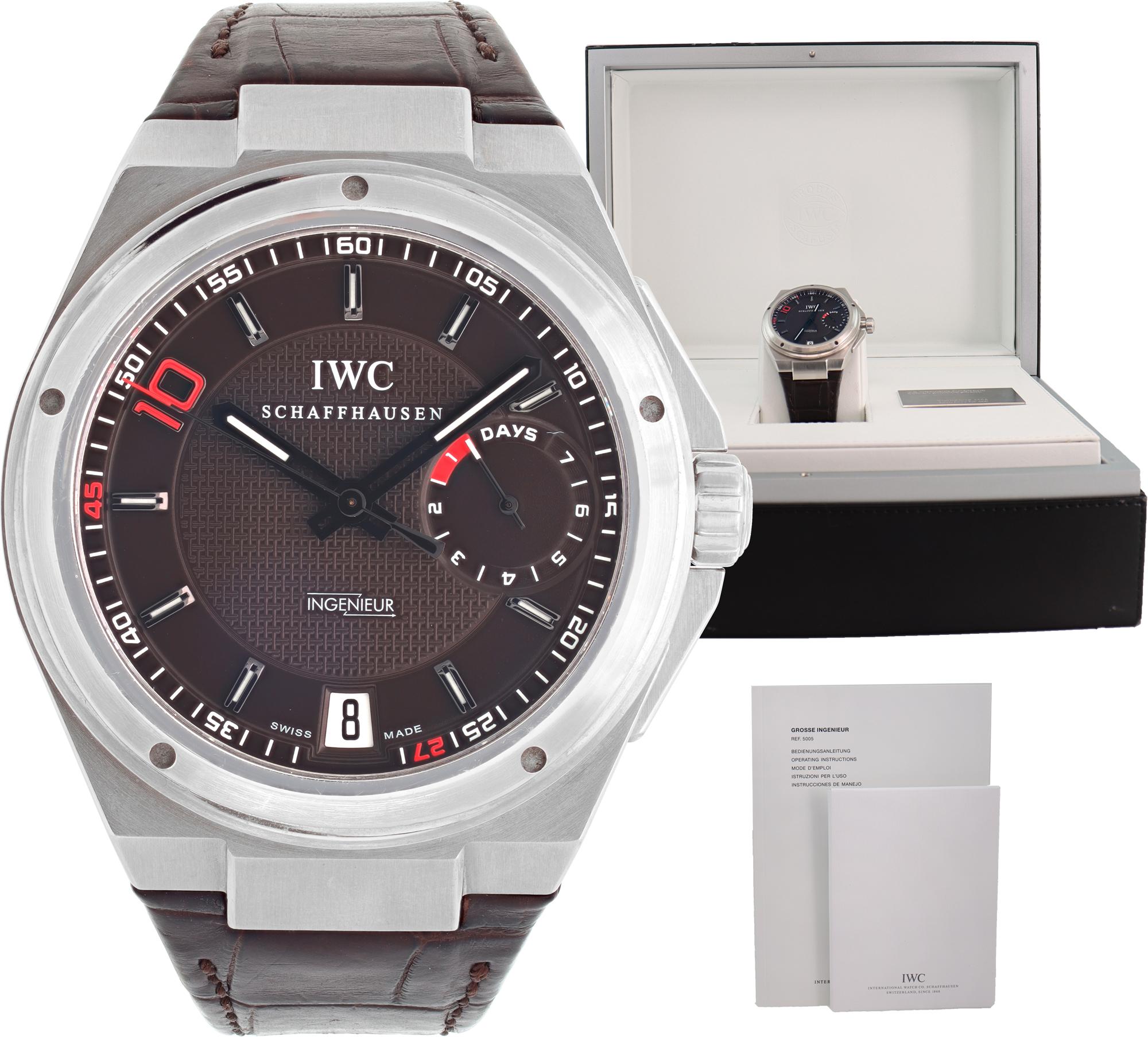 IWC Big Ingenieur Zinedine Zidane Limited Edition Steel Wristwatch Ref IW500508 For Sale 3