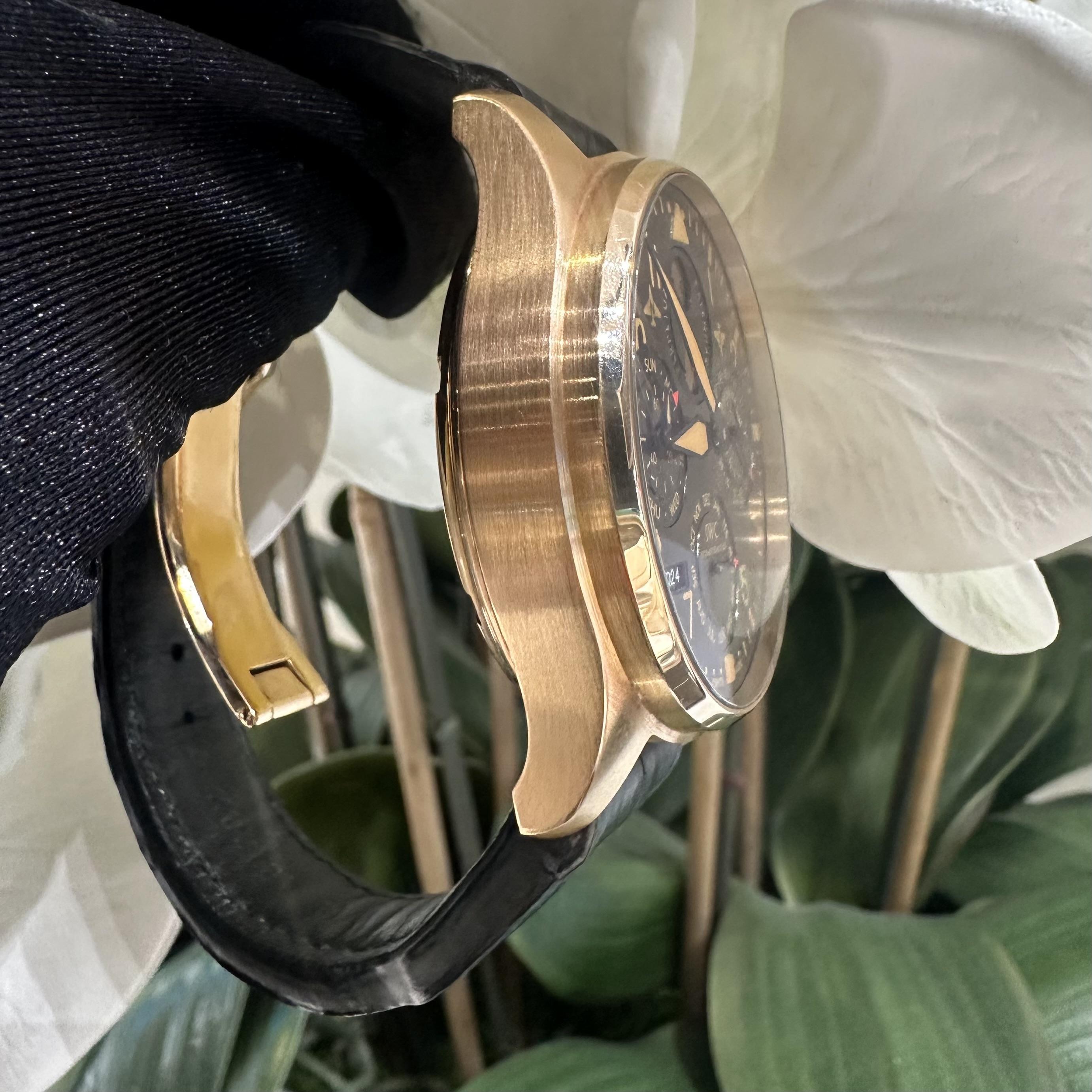 IWC Big Pilot 5026 Perpetual Calendar Limitierte Auflage 18k Roségold Uhr im Zustand „Gut“ in Miami, FL