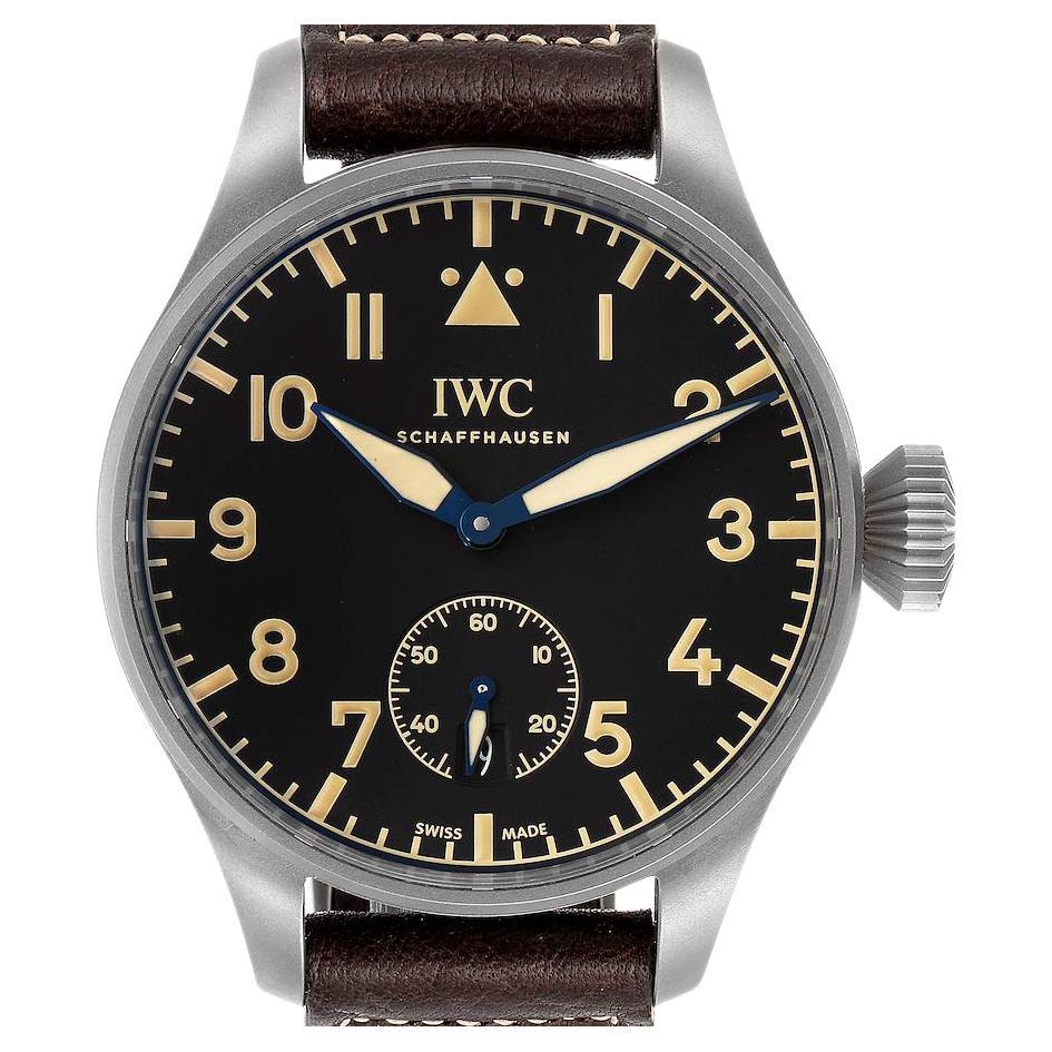 IWC Big Pilot Heritage Black Dial Titanium Mens Watch IW510301 Box IWC Big Pilot Heritage Black Dial Titanium Mens Watch IW510301 Box