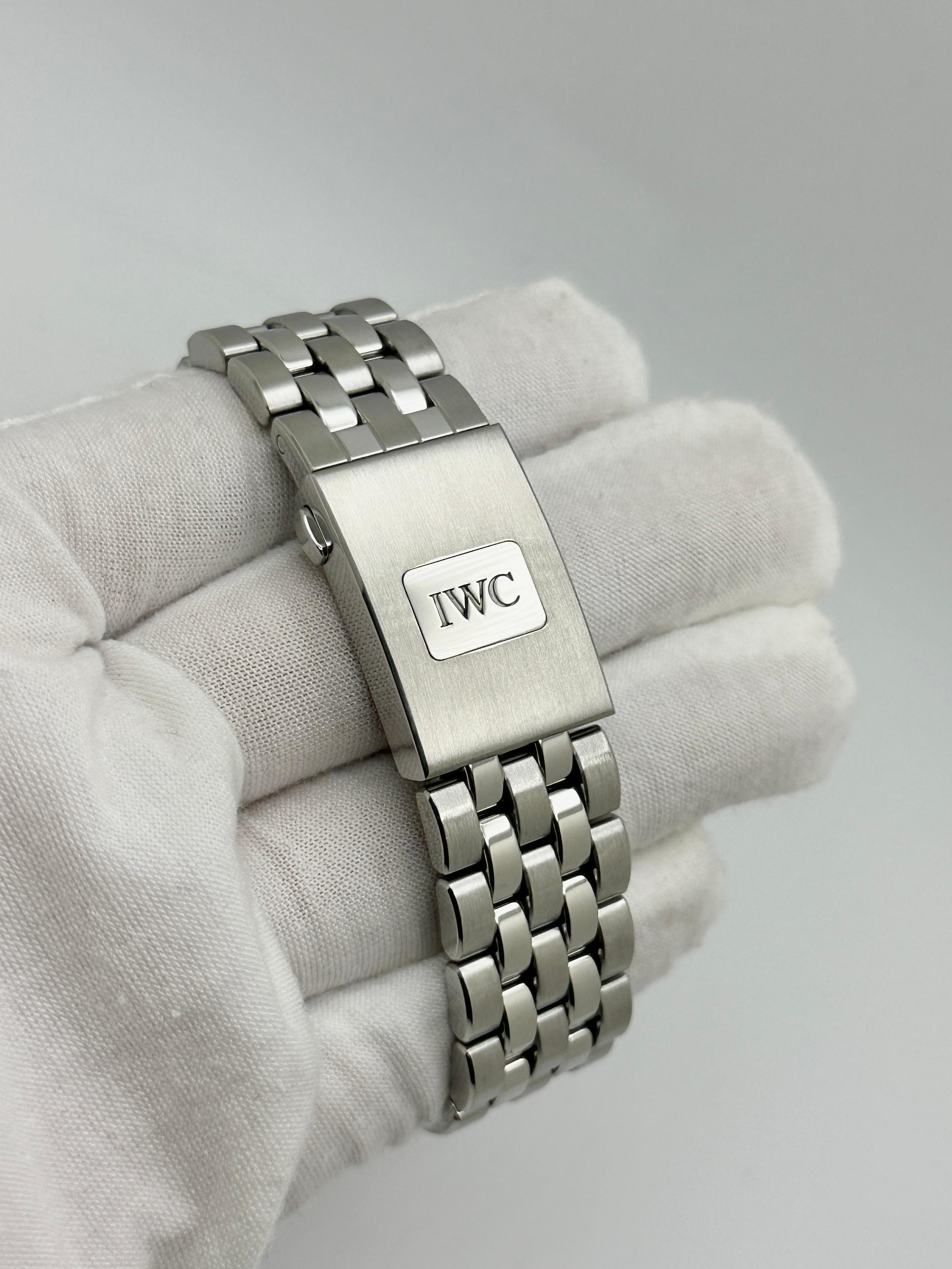 Reloj de Aviador IWC Big Pilot IW329304 43mm Esfera Azul Acero Inoxidable Caja Papel en venta 3