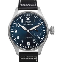 IWC Big Pilot Le Petit Prince 46mm Stahlblaue Automatik-Herrenuhr mit Zifferblatt IW501002