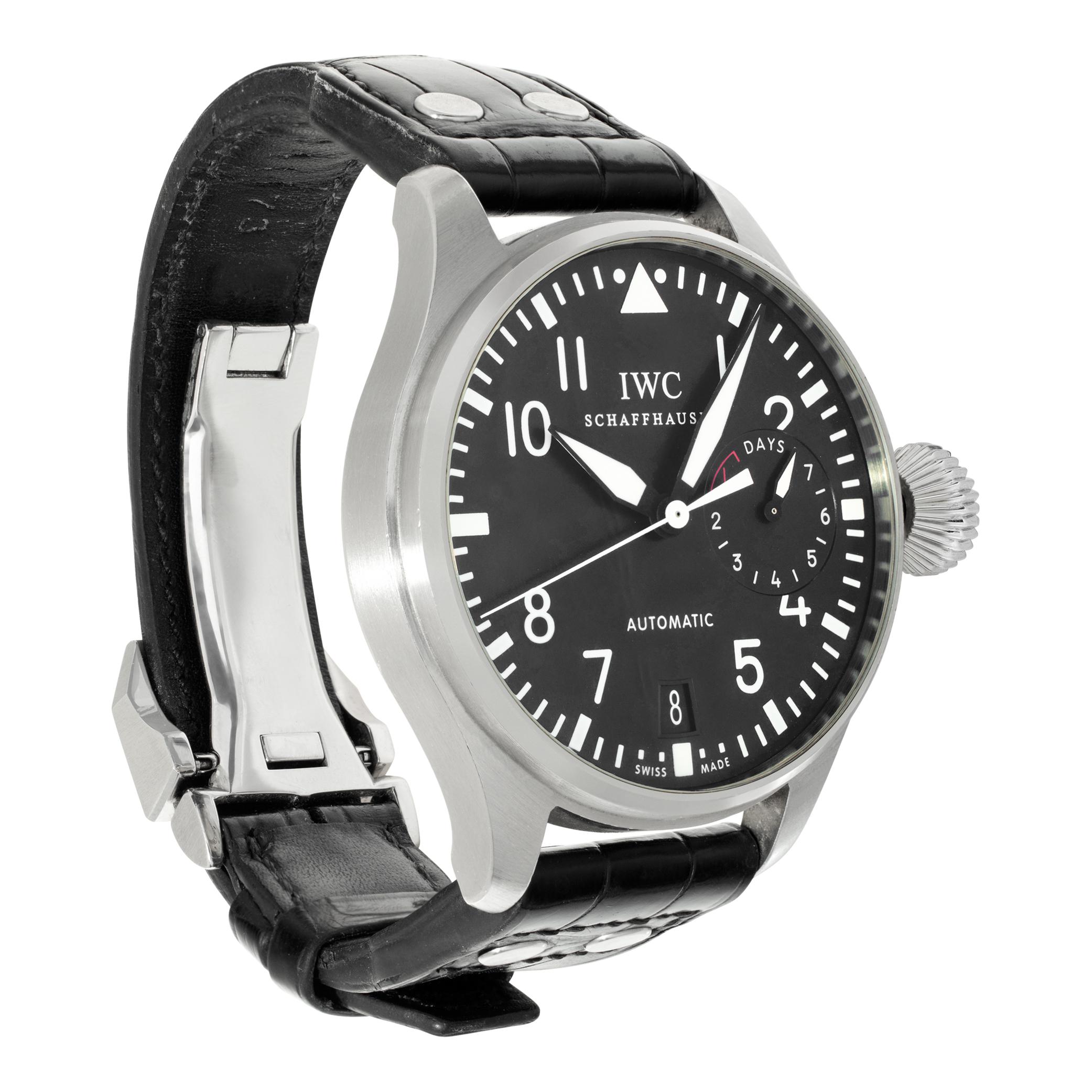 IWC Big Pilot stainless steel Automatic Wristwatch Ref 5004 In Excellent Condition In Surfside, FL