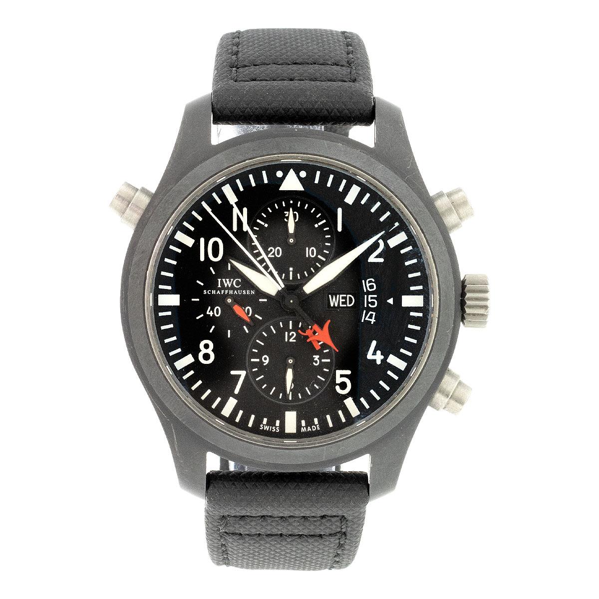 IWC Big Pilot Stainless Steel Top Gun Edition Watch For Sale 4