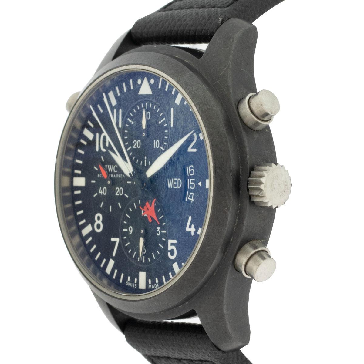 IWC Big Pilot Stainless Steel Top Gun Edition Watch For Sale 5