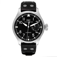 IWC Big Pilots Black Dial Automatic Steel Mens Watch IW500401 Box Card