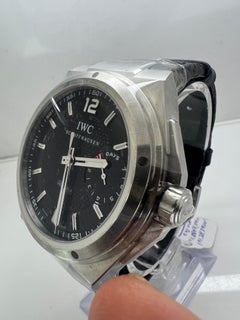 IWC Big Pilots Automatik-Herrenuhr aus Stahl mit schwarzem Zifferblatt IW500401