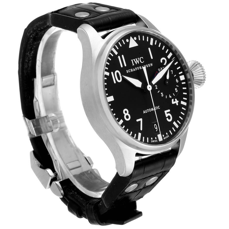 IWC Big Pilots Black Dial Automatic Steel Men’s Watch IW500401 In Excellent Condition In Atlanta, GA