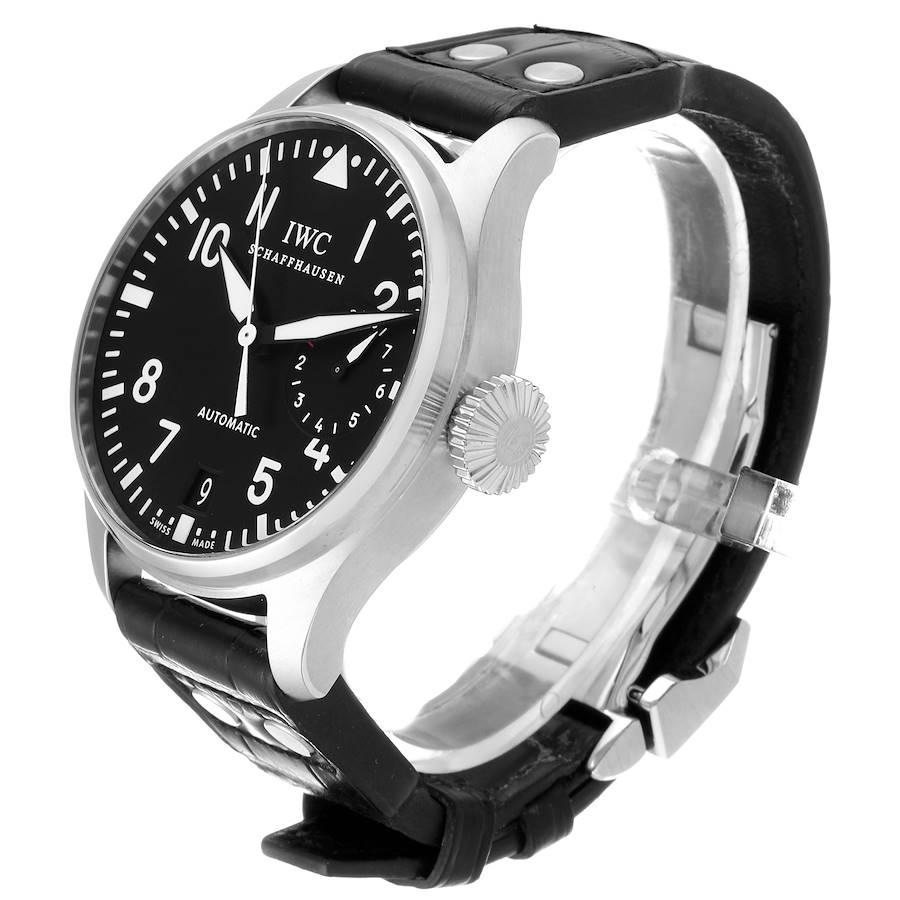 Men's IWC Big Pilots Black Dial Automatic Steel Men’s Watch IW500401 For Sale